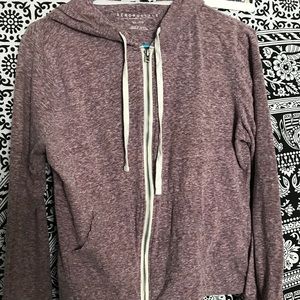 Purple zip up sweatshirt
